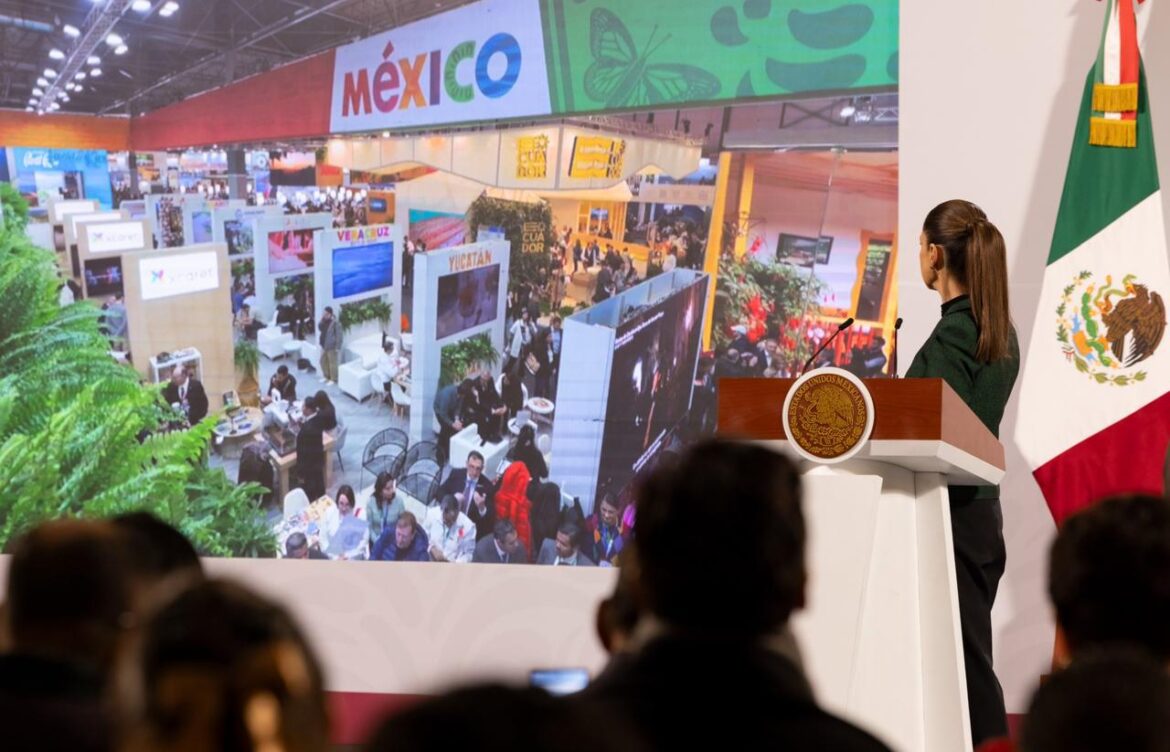 Sheinbaum presenta avances en promoción del Turismo, Tren Maya y Mexicana de Aviación