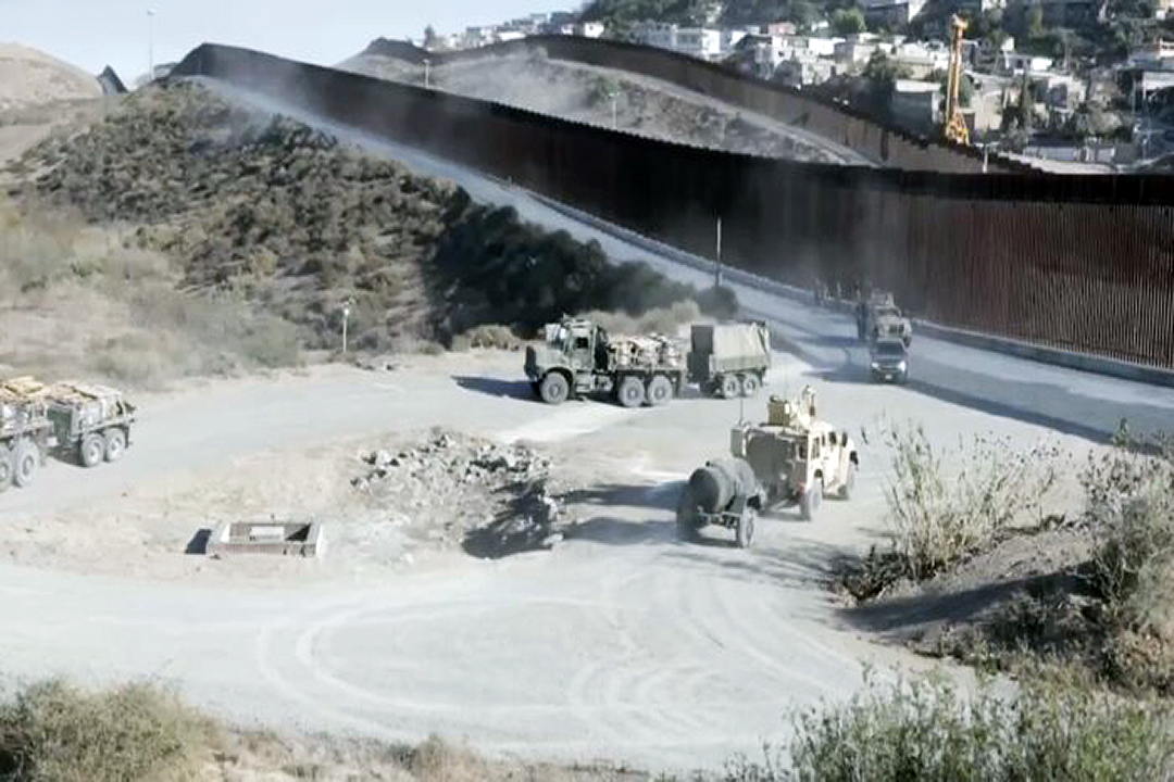 Marines de Estados Unidos llegan a la frontera con México para apoyar a la CBP