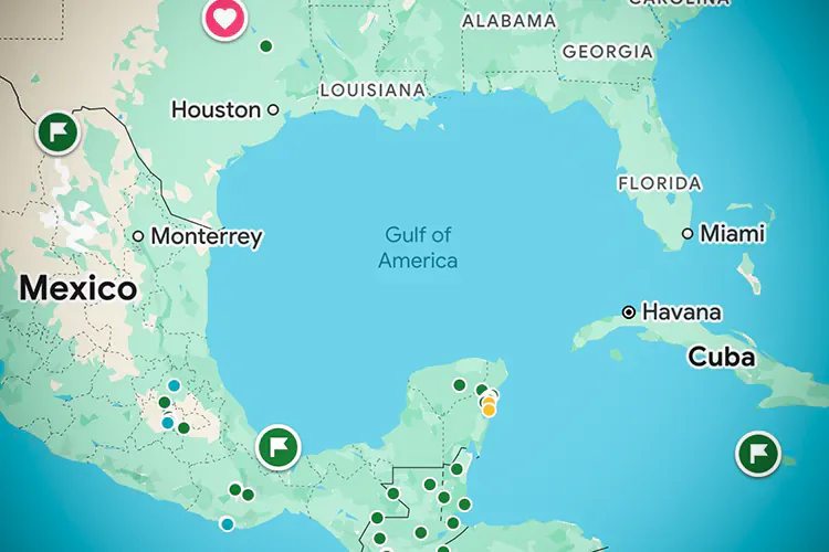 Google Maps cambia nombre del Golfo de México a “Golfo de América”, pero no en México