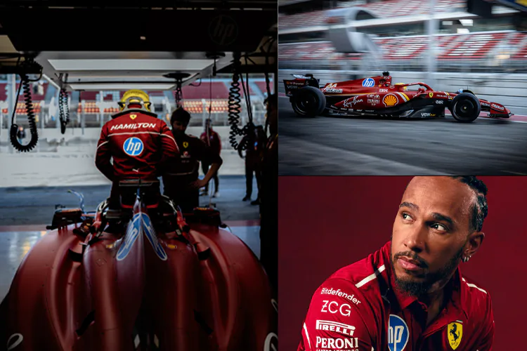 Hamilton retoma pruebas con Ferrari en Barcelona para neumáticos Pirelli