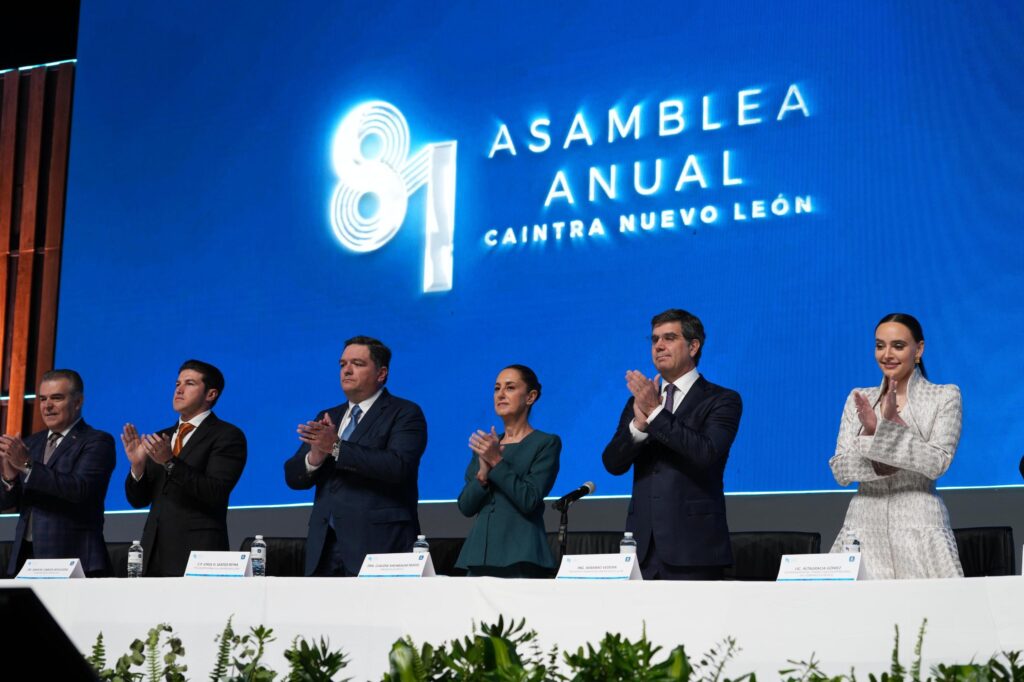 Asistí a la 81 Asamblea Anual de la Cámara de la Industria de Transformación de Nuevo León (Caintra). Invité a las y los empresarios a fortalecer el Plan México. pic.twitter.com/H8D0FNRDRB— Claudia Sheinbaum Pardo (@Claudiashein) March 20, 2025