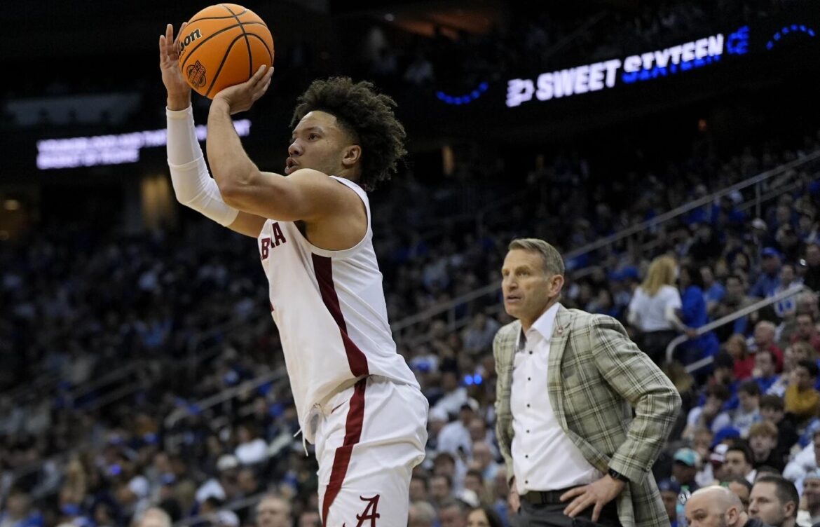 Alabama rompe el récord de triples en March Madness con 25 y avanza a los Elite Eight