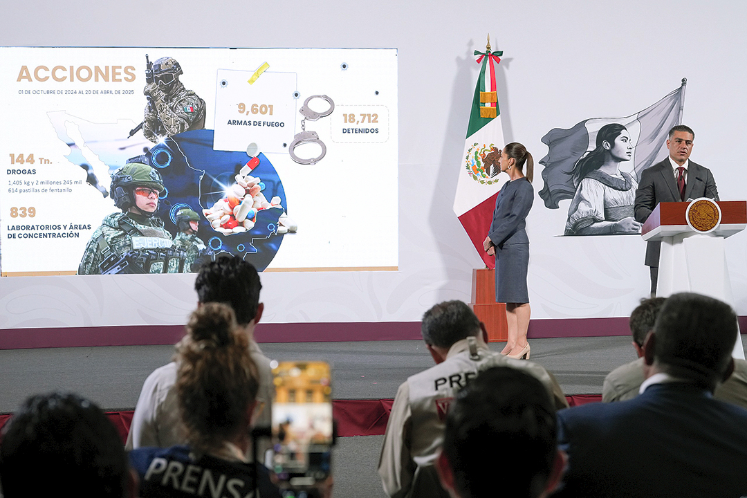Violencia en 29 municipios de Michoacán, Guanajuato y Jalisco por enfrentamiento entre grupos criminales: Sheinbaum y Harfuch