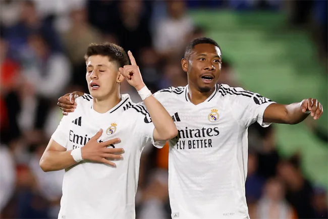 Real Madrid vence al Getafe y sigue firme en LaLiga, pero por debajo del Barcelona