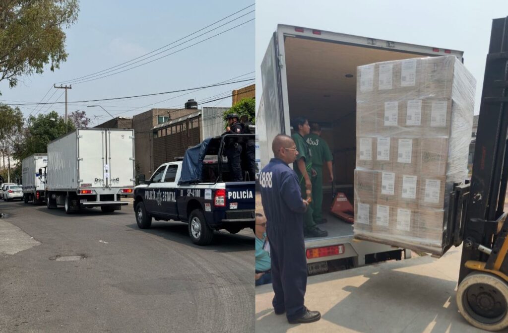 En el marco del Proceso Electoral Local Extraordinario 2024-2025, para la elección de personas juzgadoras, el primer embarque de documentación electoral del Organismo Público Local Electoral del Estado de Veracruz (OPLE Veracruz) salió con rumbo a los primeros consejos municipales, custodiada por elementos de la Secretaría de Seguridad Pública del Estado de Veracruz, acompañados de la Guardia Nacional, para la elección del domingo 01 de junio de la presente anualidad.