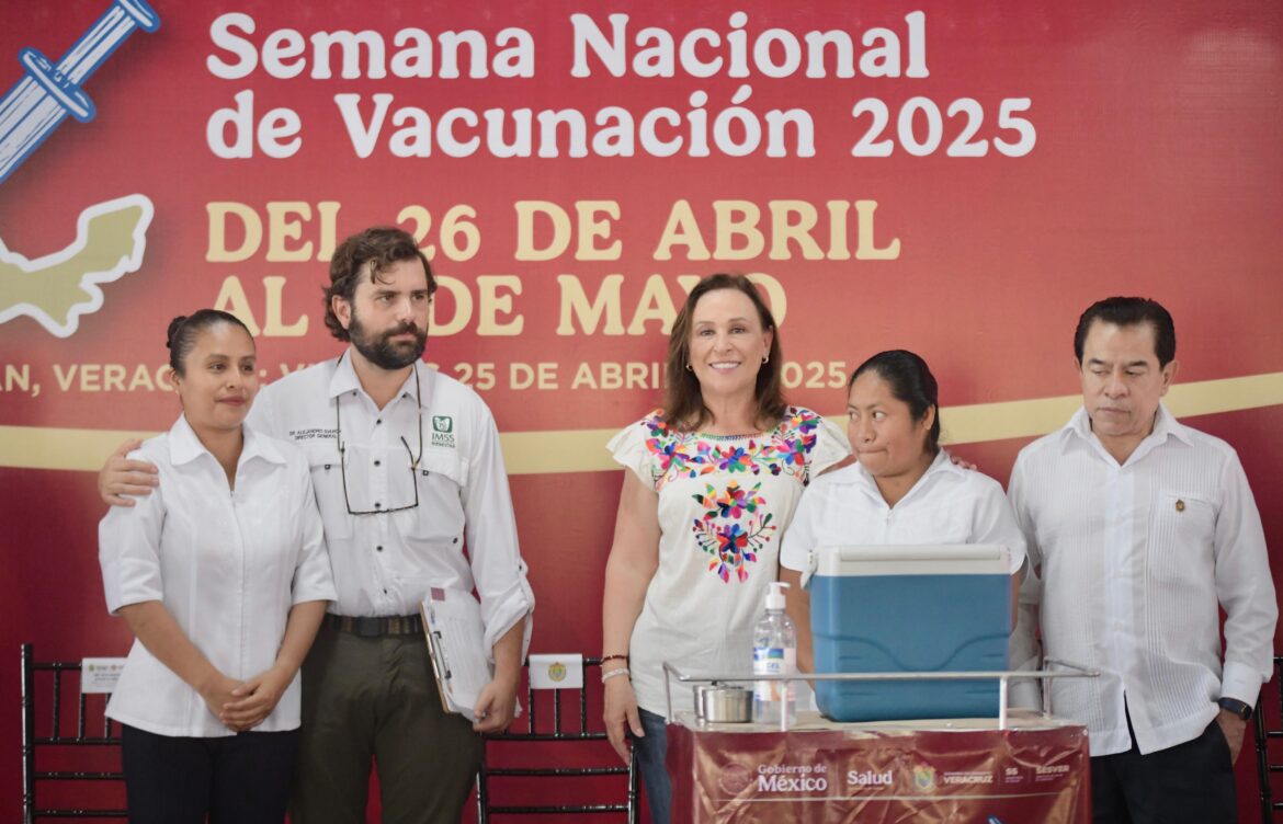 Arranca Semana Nacional de Vacunación; Rocío Nahle garantiza más de 670 mil dosis