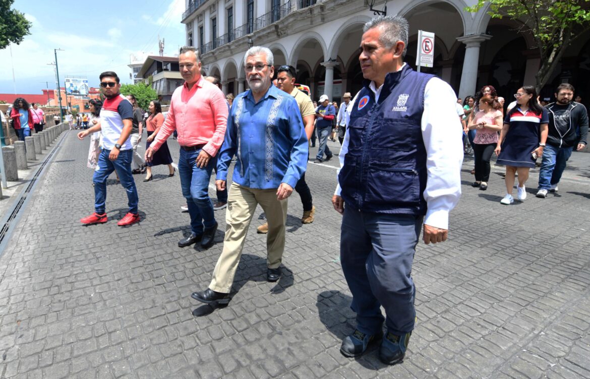 Se suma Xalapa a Simulacro Nacional de Protección Civil