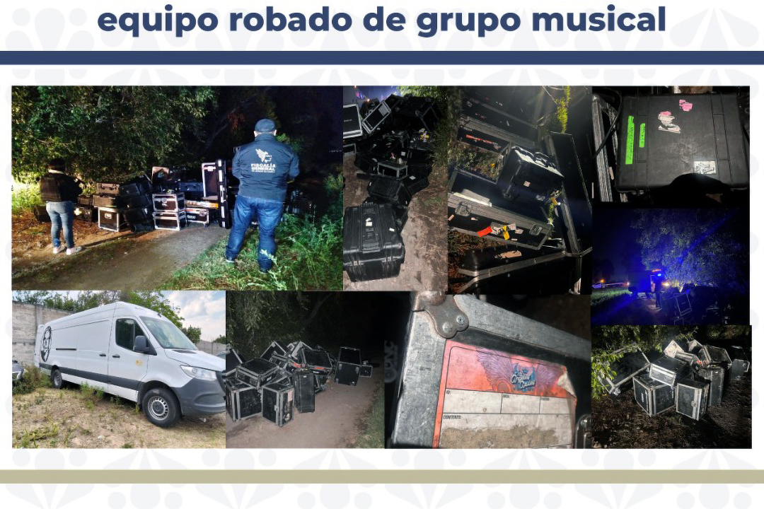 Fiscalía de Puebla rescata instrumentos robados