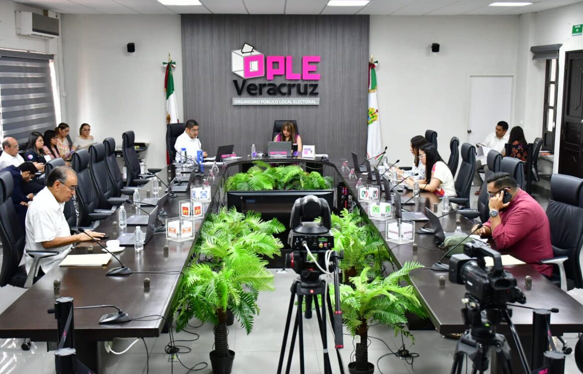 Consejo General del OPLE Veracruz aprueba designaciones de personas funcionarias de los consejos municipales