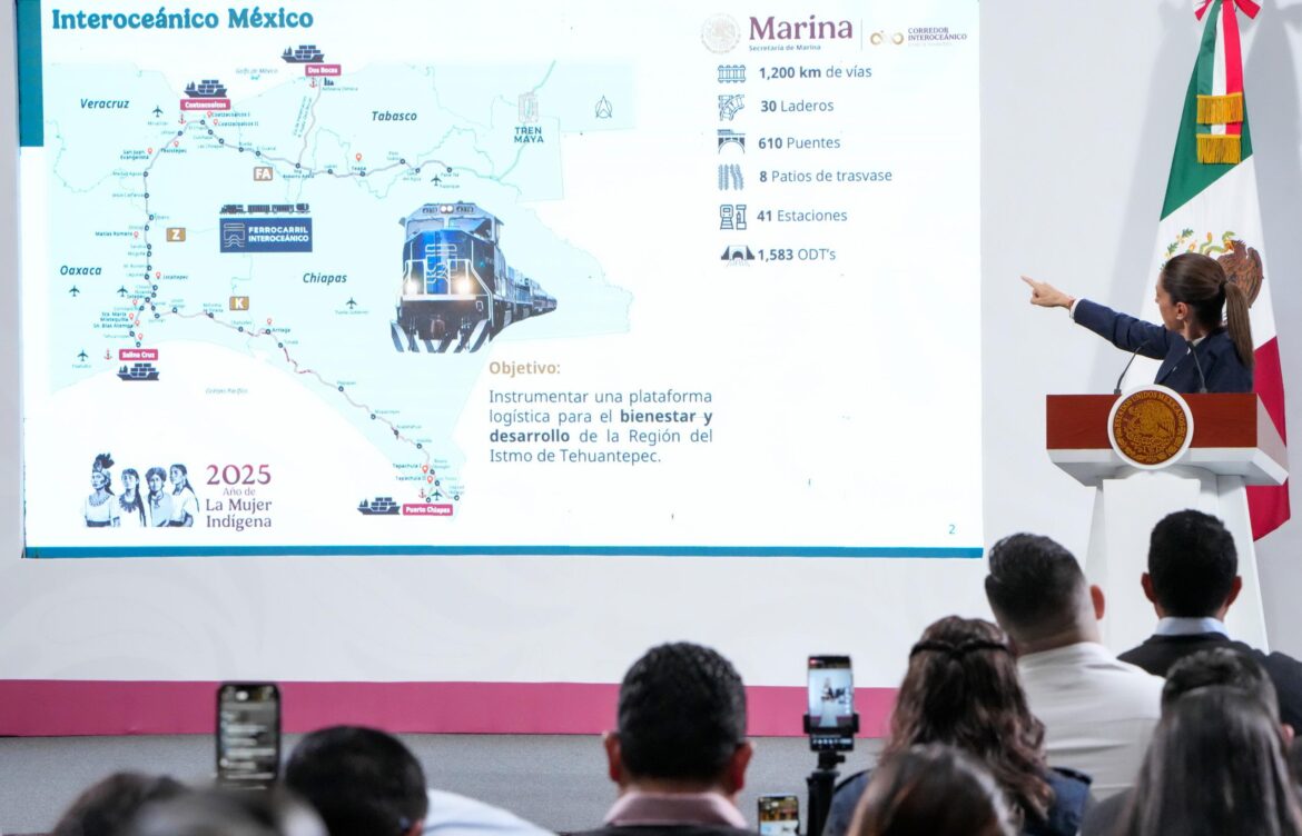 Sheinbaum destaca avance del Corredor Interoceánico