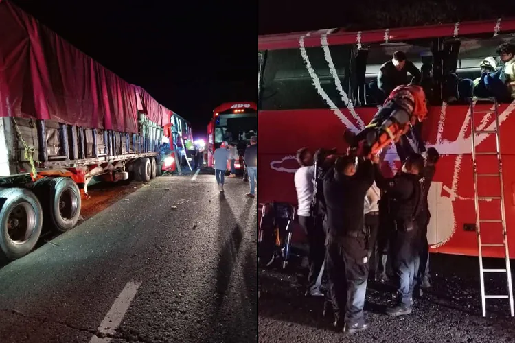 Fatal accidente en autopista entre La Tinaja y Cosoleacaque deja un muerto y 27 heridos