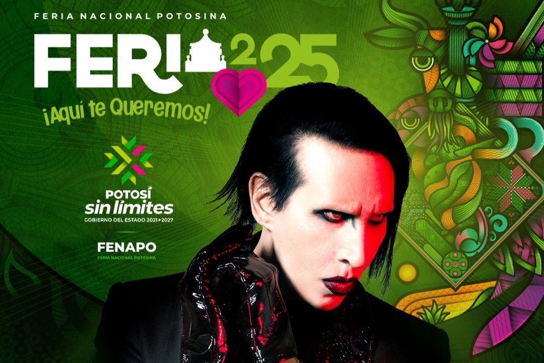 Marilyn Manson actuará gratis en San Luis Potosí