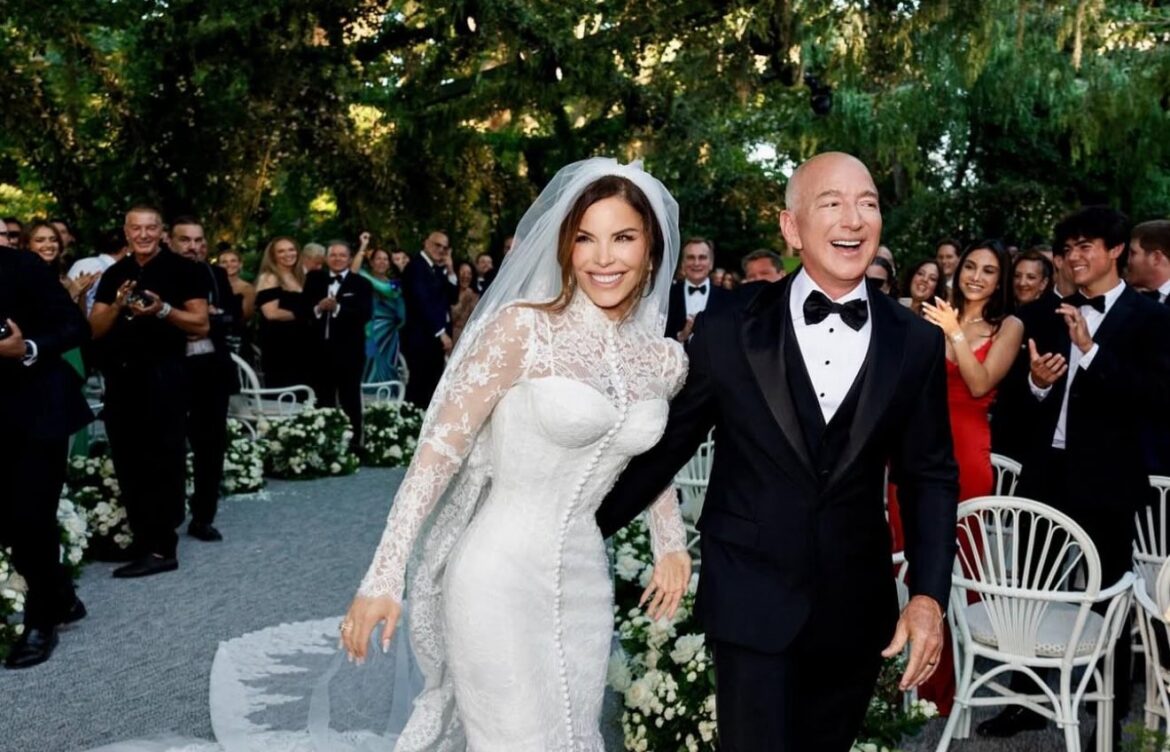 Jeff Bezos y Lauren Sánchez celebran boda de lujo