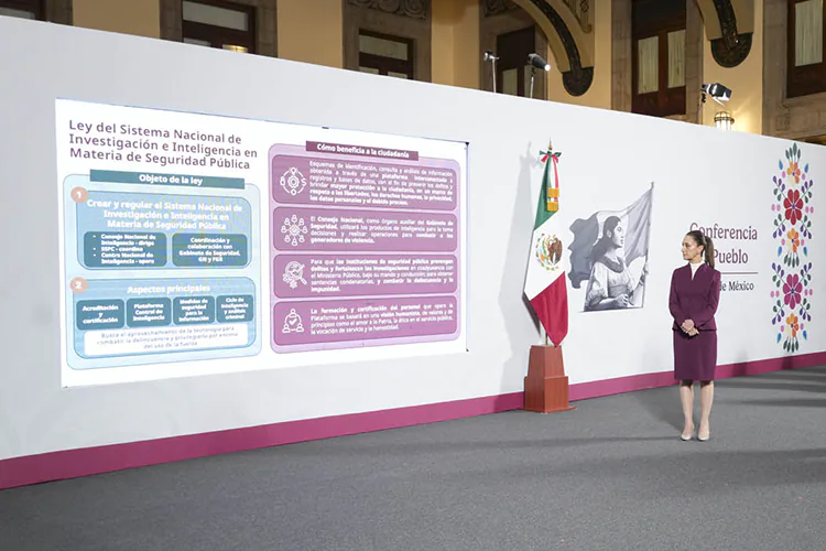 Presenta Sheinbaum reformas a leyes de Seguridad Pública y Guardia Nacional