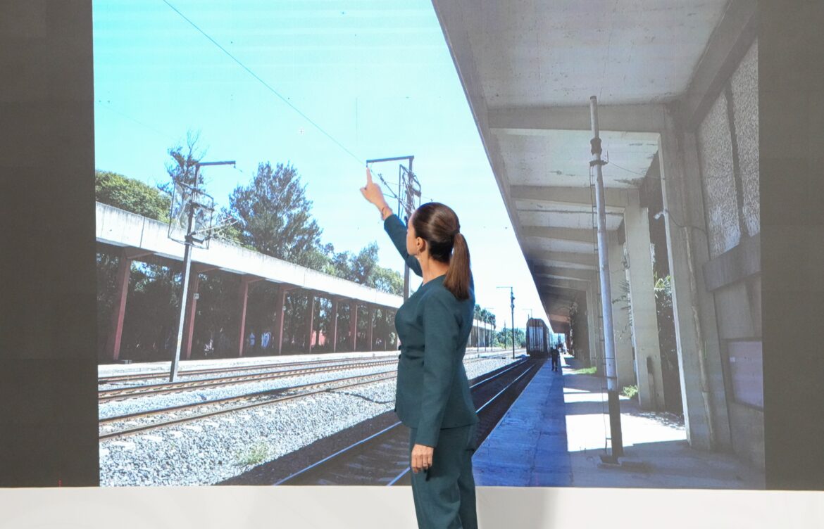 Sheinbaum inicia construcción de trenes Querétaro-Irapuato y Saltillo-NL
