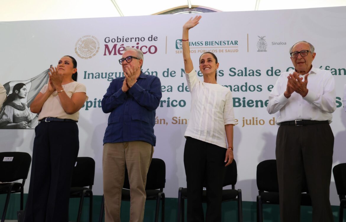 Sheinbaum desafía críticas con obra social