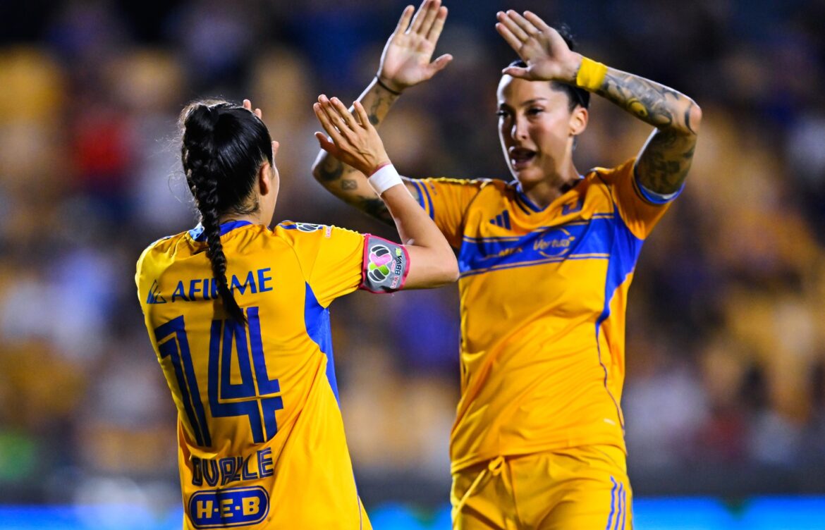 Tigres Femenil arrasa 4‑0 a Necaxa en el Apertura 2025