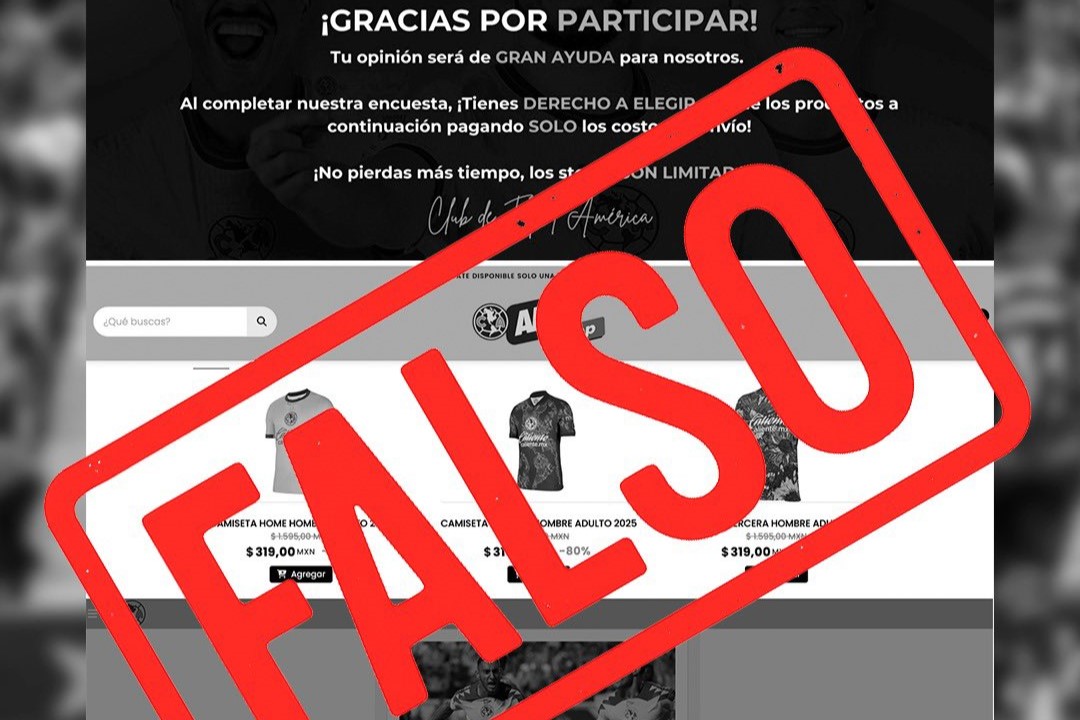 Club América denuncia fraudes con camisetas falsas