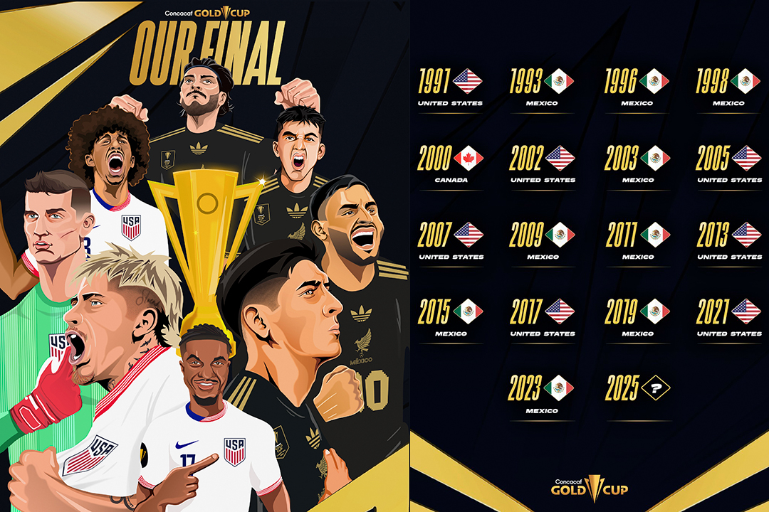 México y Estados Unidos disputan la Copa Oro