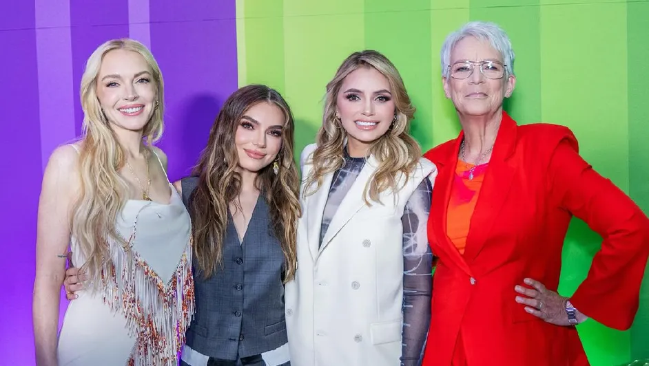 Ángélica Rivera y Sofía Castro se reúnen con Lindsay Lohan y Jamie Lee Curtis