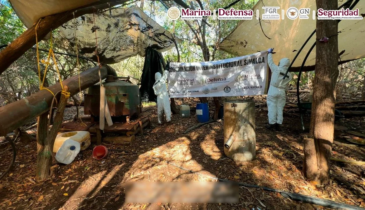 Golpe al Cártel de Sinaloa: desmantelan 6 narcolaboratorios en Culiacán