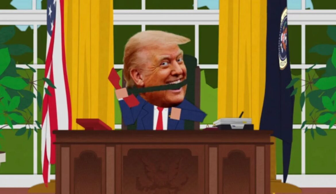 Creadores de South Park se disculpan en tono sarcástico por ridiculizar a Trump
