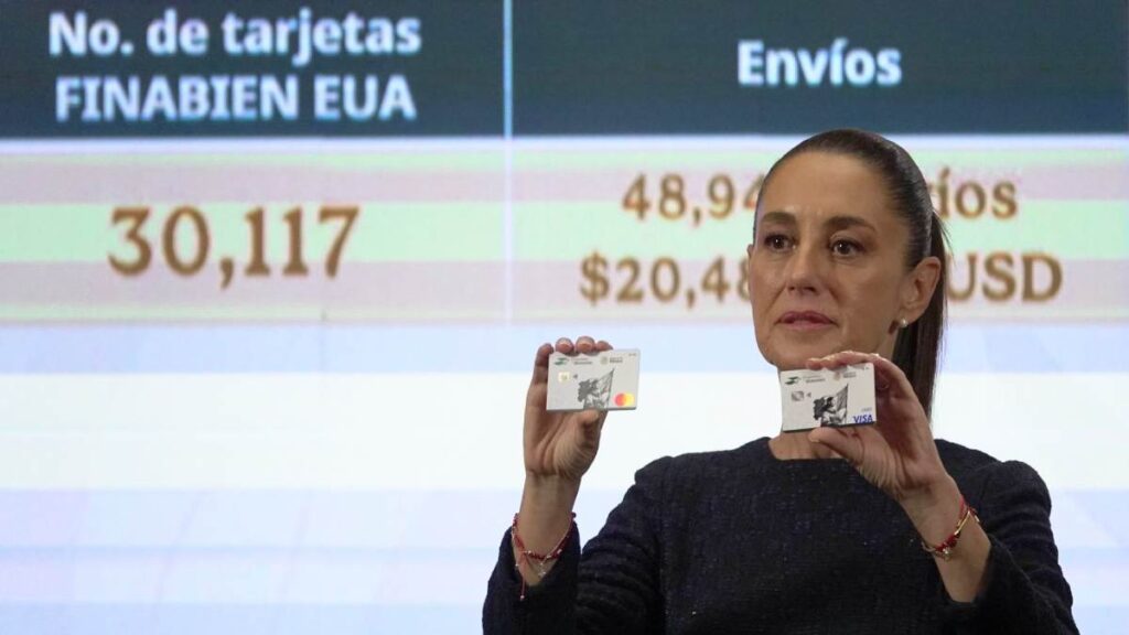 Sheinbaum presenta tarjeta Finabien para el envío seguro de remesas