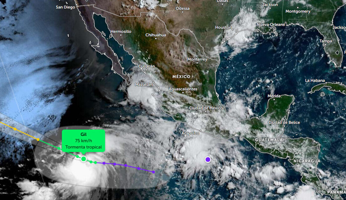 Tormenta tropical Gil se forma en el Pacífico; no representa amenaza para México