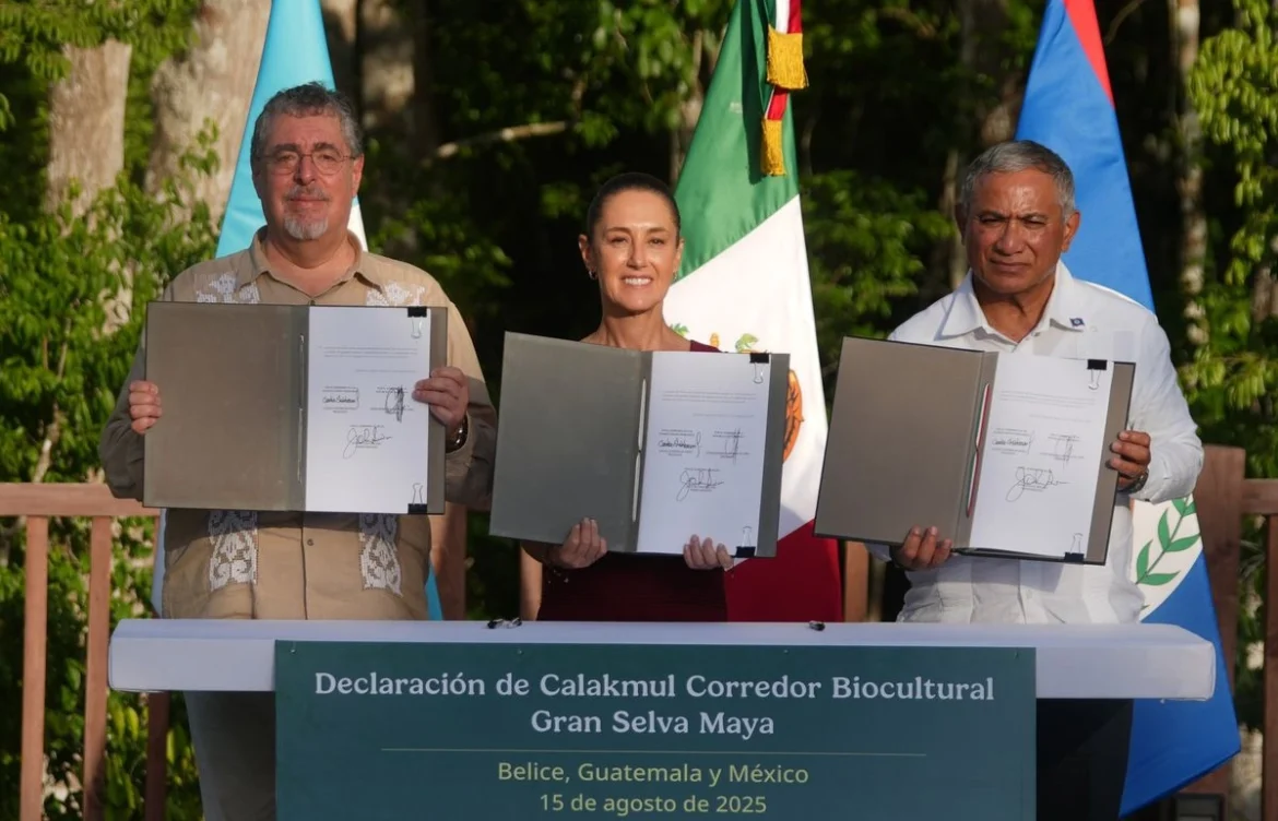 Firman México, Guatemala y Belice acuerdo para proteger y preservar la Gran Selva Maya