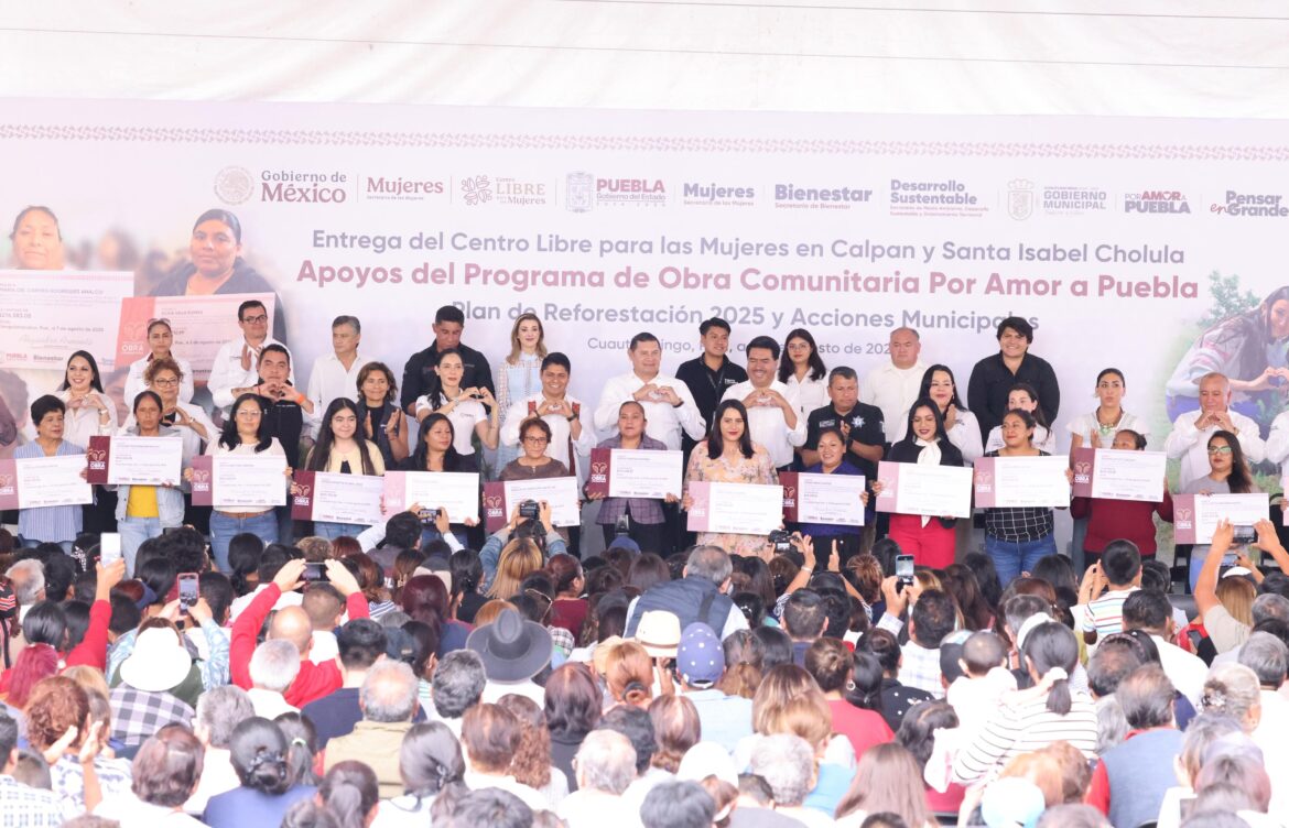 Puebla se transforma con Obra Comunitaria, justicia y bienestar: Armenta