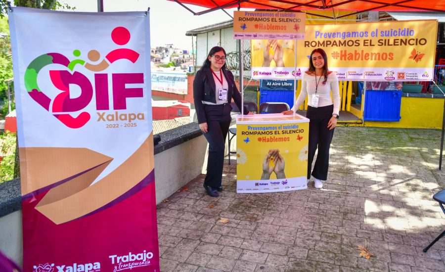 Instala DIF Xalapa módulo de prevención del suicidio