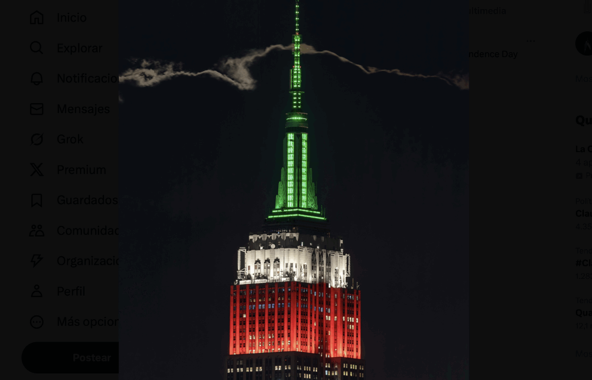 Edificios del mundo se iluminan de tricolor para celebrar la Independencia de México