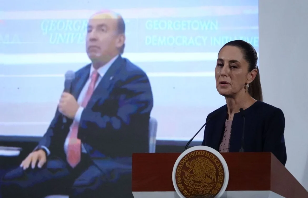 Claudia Sheinbaum califica a Felipe Calderón como “espurio, entreguista y vendepatrias”