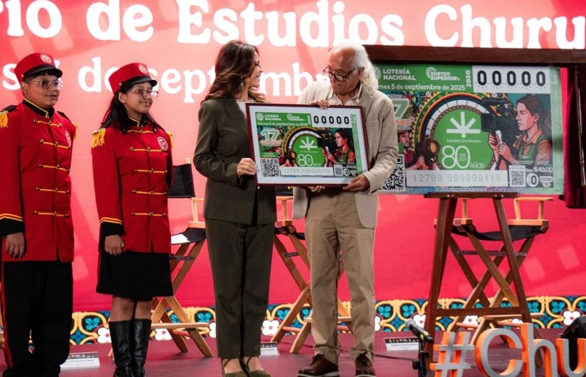 Billete conmemorativo celebra los 80 años de Estudios Churubusco Azteca