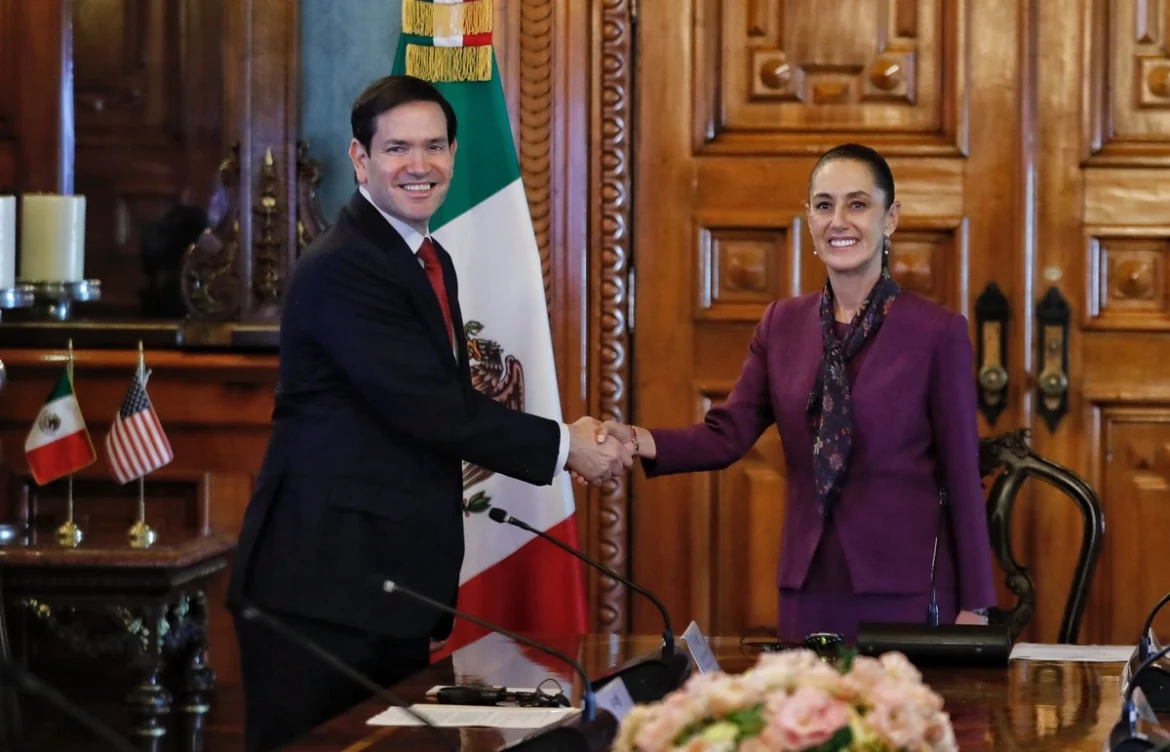 Sheinbaum recibe a Marco Rubio para dialogar sobre seguridad fronteriza y cooperación