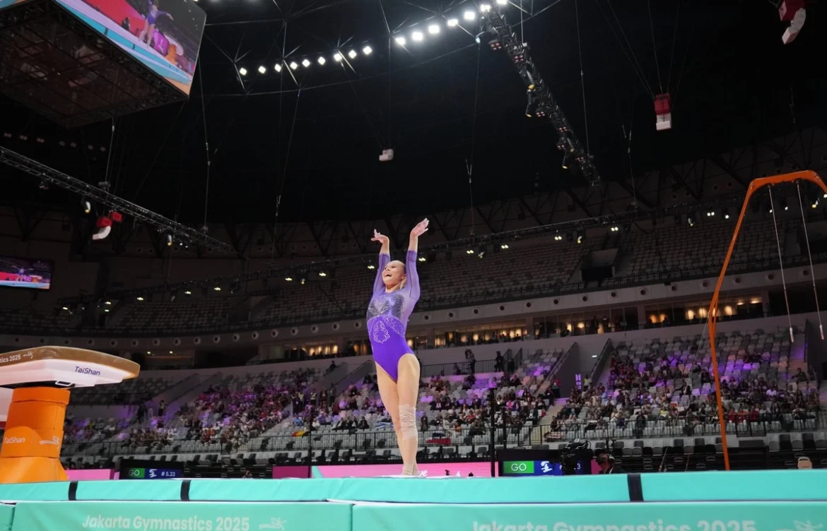 Angelina Melnikova conquista su segundo oro en el Mundial de Gimnasia de Yakarta