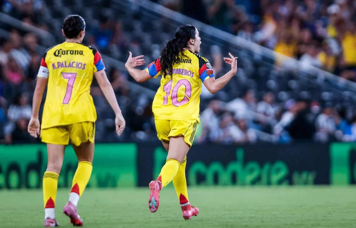 América consigue agónico triunfo ante las Rayadas en la Liga Femenil