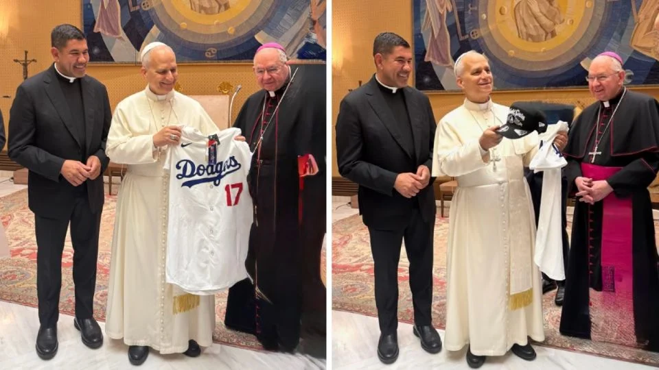 El Papa León se suma a los deseos de que Los Dodgers logren el bicampeonato