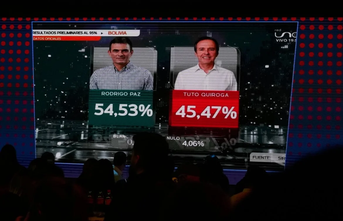Rodrigo Paz gana la presidencia de Bolivia con el 98% de actas computadas