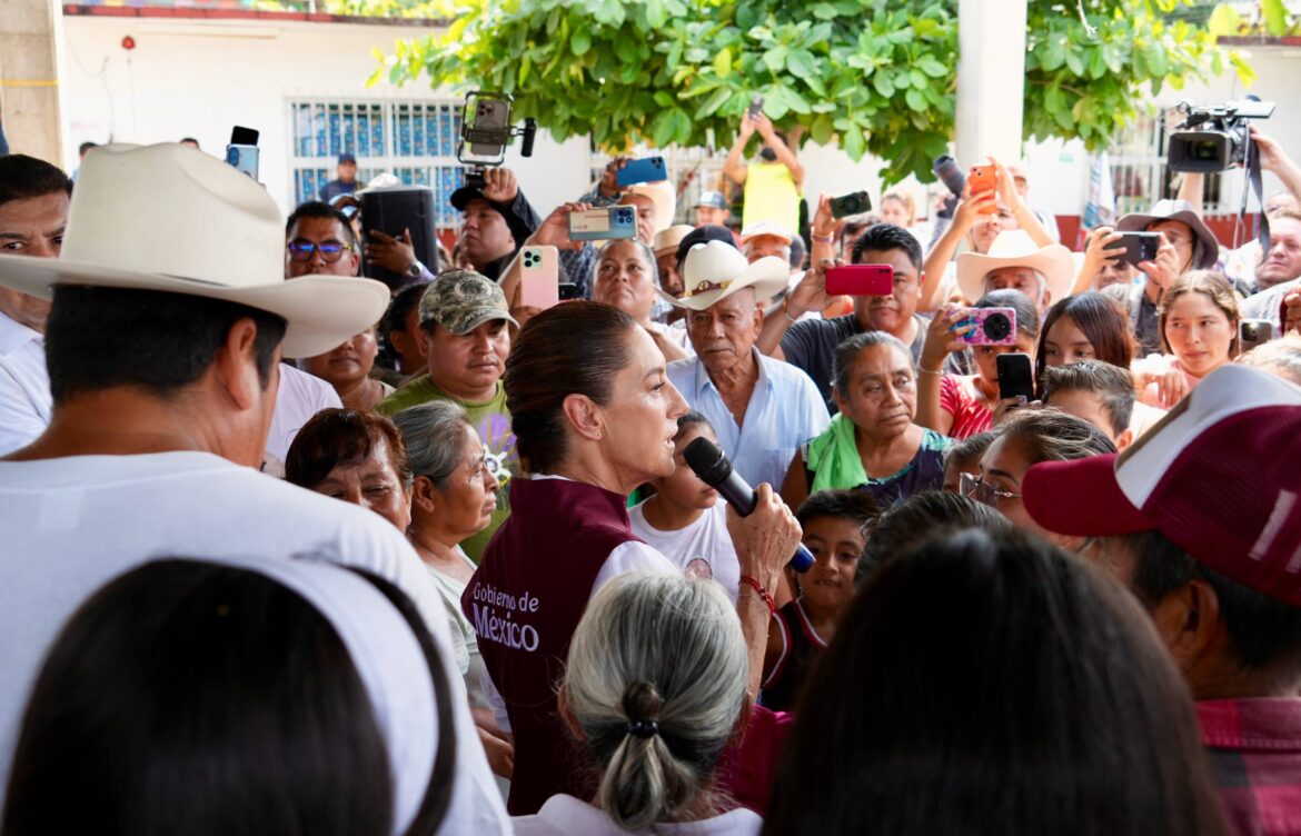 Concluye gira de la presidenta por Puebla; se inicia censo de daños en viviendas de Pantepec