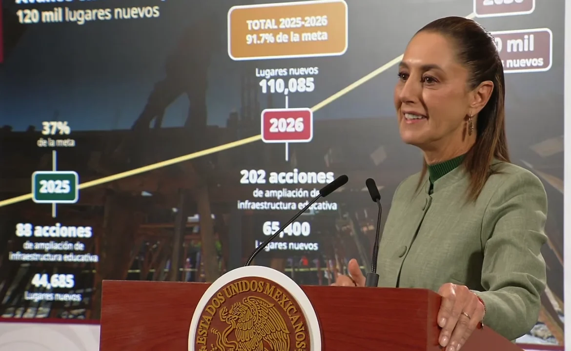 Sheinbaum anuncia 20 nuevos planteles de bachillerato para diciembre