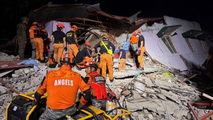 Terremoto de magnitud 6.9 sacude Filipinas y deja al menos 69 muertos