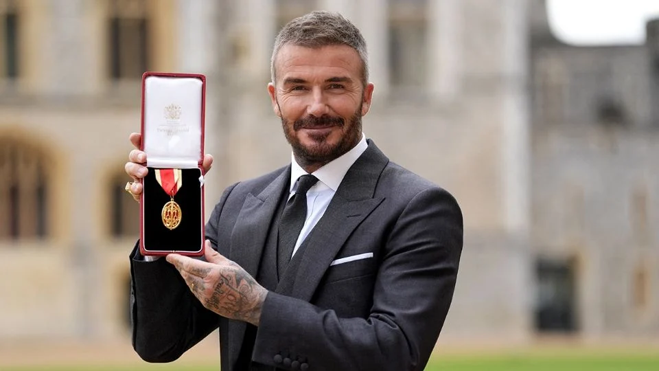 David Beckham, caballero del Imperio Británico por su legado en el deporte y la caridad