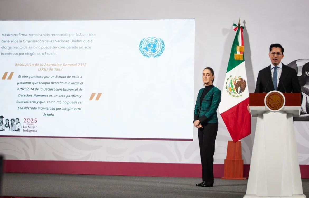 México reafirma su tradición humanista de otorgar asilo político