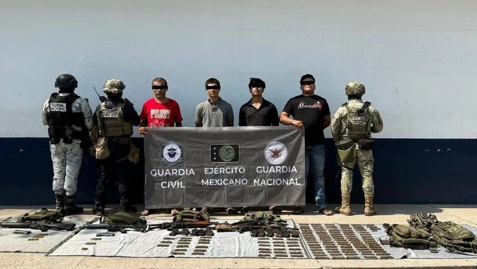 Capturan a cinco presuntos extorsionadores del CJNG en Michoacán